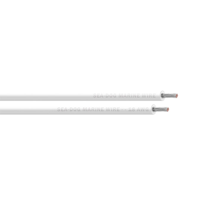 SeaDog 18 AWG White Primary Wire  250 8018054