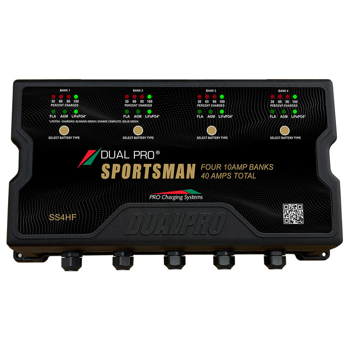 Dual Pro Sportsman HF High Frequency Battery Charger 40A  4 Bank SS4HF