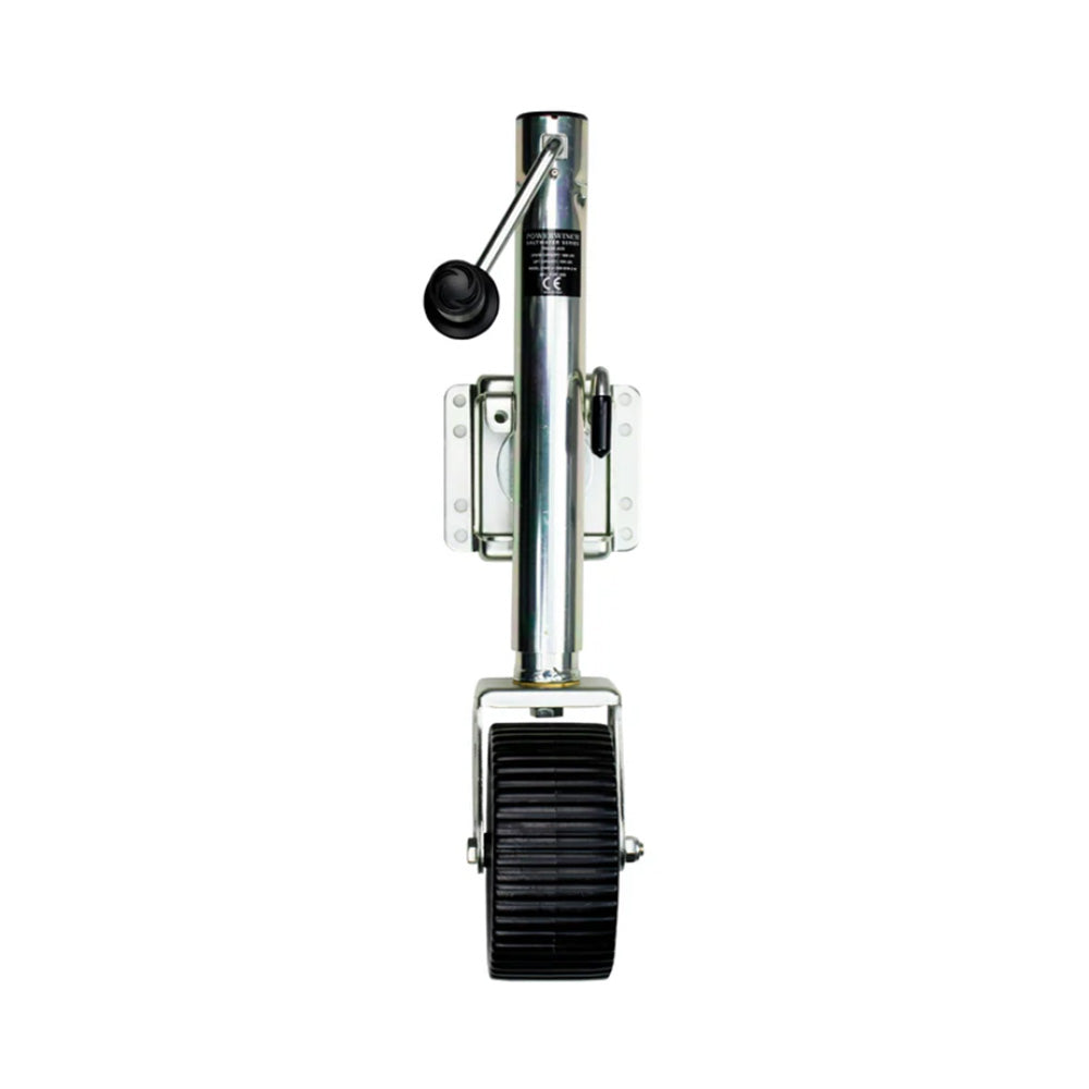 Powerwinch Saltwater Series Jack  1500lb BoltOn Single Wheel Wide Zinc 500 HR Salt Spray 21600J1500B1WZR