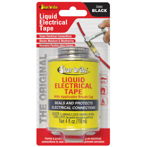 Star Brite Liquid Electrical Tape  Black  4 oz 84104