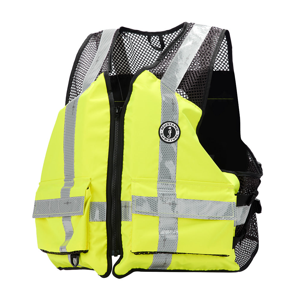 Mustang Industrial Mesh Vest  HiVis Fluorescent Yellow Green  4XL5XL MV1254T32394XL5XL279