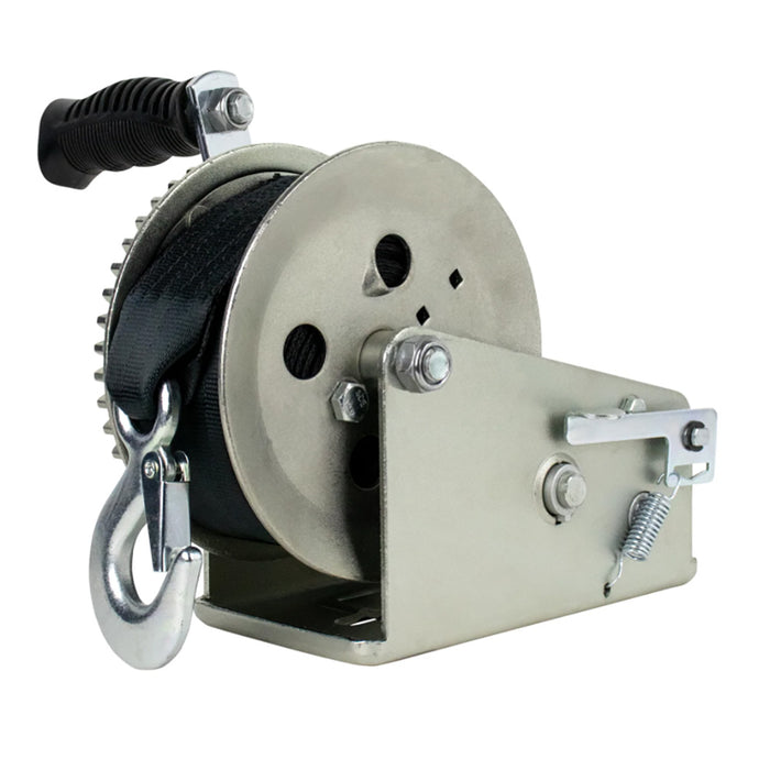 Powerwinch Utility Series Winch 1800lb 2 Speed 6 Crank Arm  Zinc 21500W18006ZR