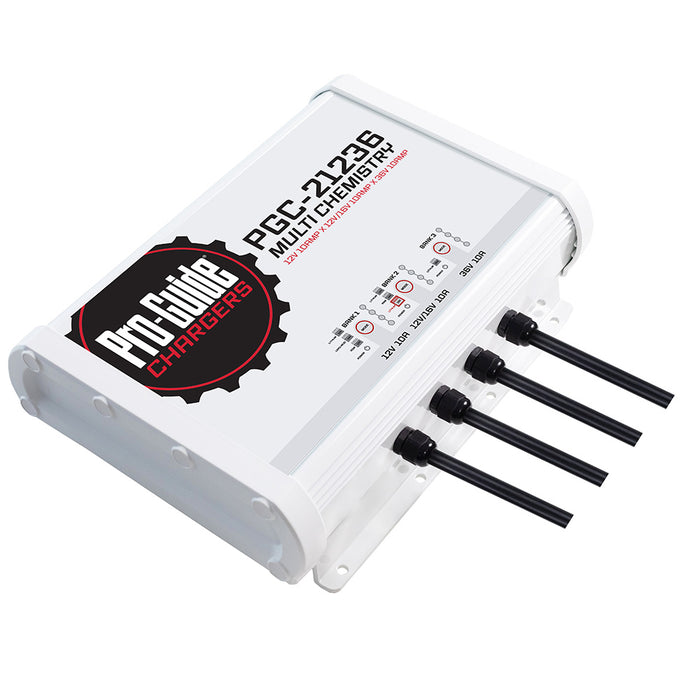 ProGuide 3 Bank OnBoard Battery Charger  1 12V  1 1216V  1 36V  30Amp PGC21236