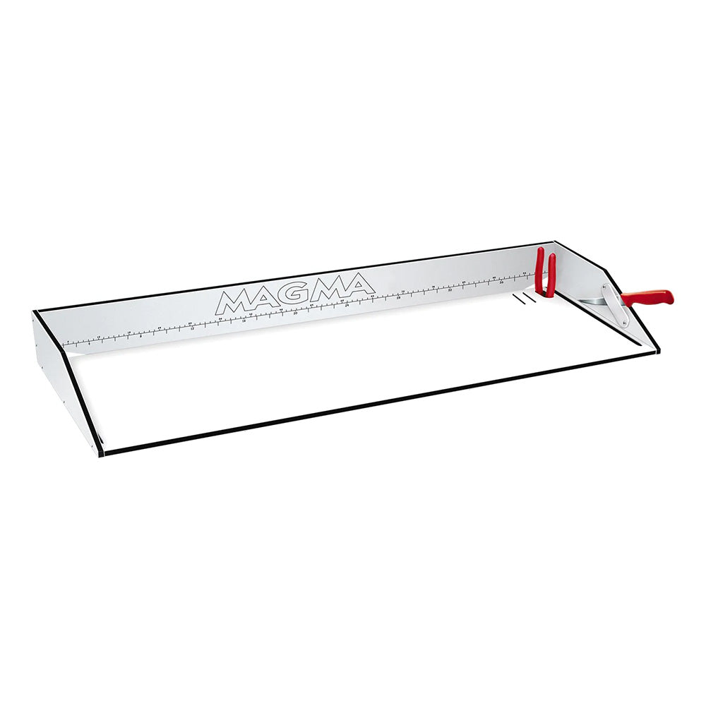 Magma First Mate Cutting  Serving Table wEngraved Ruler  31 Long x 125 Deep x 3 78 High T10503B