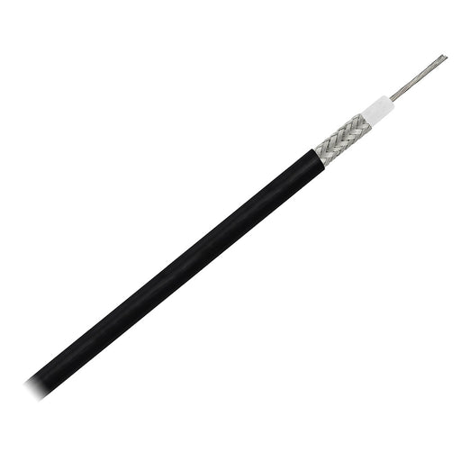 Pacer RG58AU Coax Cable Stranded TV Cond TV Braid  Black Jacket  150 MRG58AU150