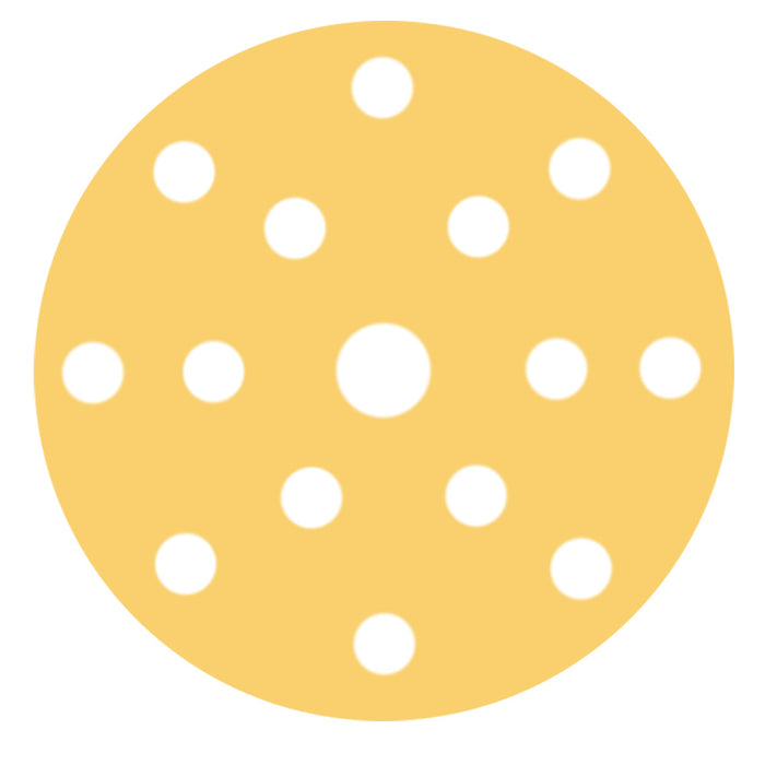 RUPES MULTIPURPOSE Paper Abrasive Discs 150MM 6  15 Holes  P400 Grit Box of 100pcs 945PD400