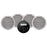 Aquatic AV GS2 Gauge Stereo  2 Pairs of EC651 65 White Speakers CK305