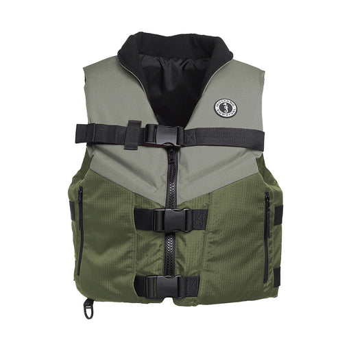 Mustang Accel Foam Vest  GreenGrey  XL MV4627833XL