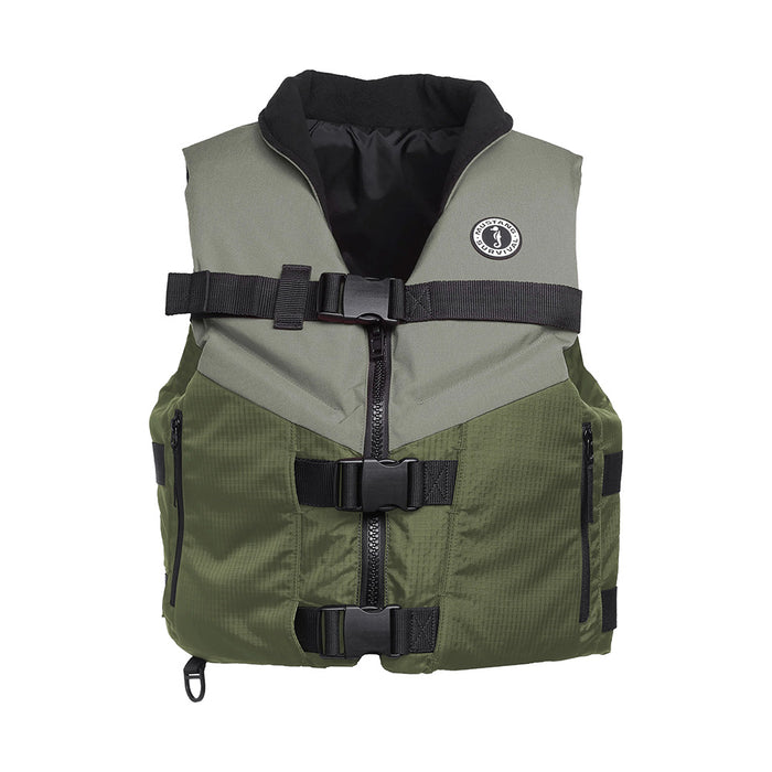 Mustang Accel Foam Vest  GreenGrey  XL MV4627833XL