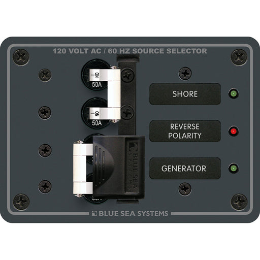 Blue Sea 8061 AC Toggle Source Selector 120V AC  50AMP 8061