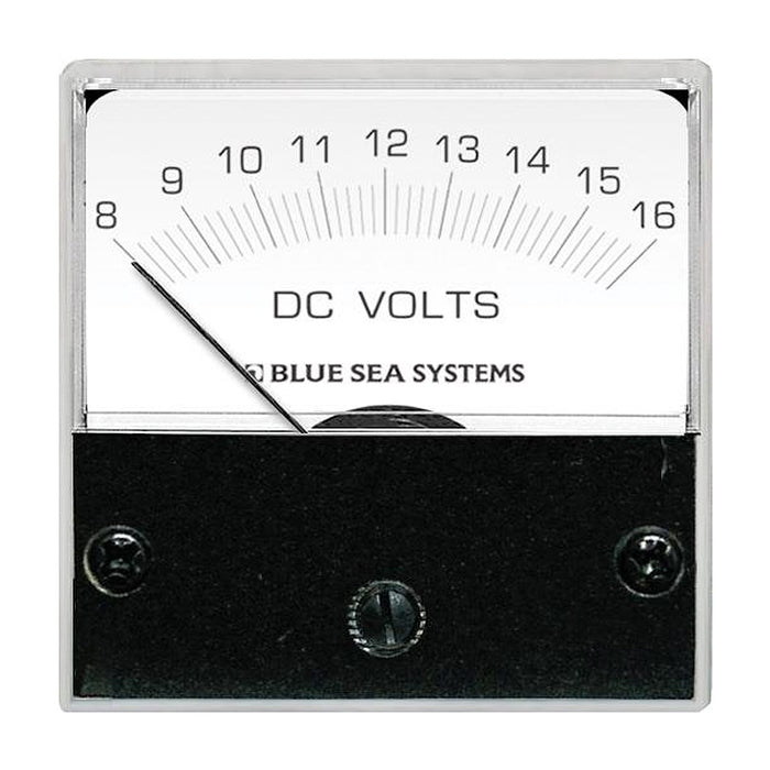 Blue Sea 8028 DC Analog Micro Voltmeter  2 Face 816 Volts DC 8028