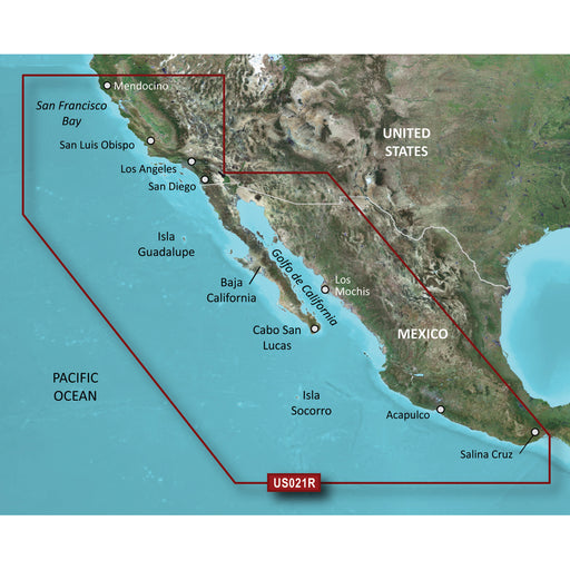 Garmin BlueChart g3 Vision HD  VUS021R  CaliforniaMexico  microSDSD 010C072200
