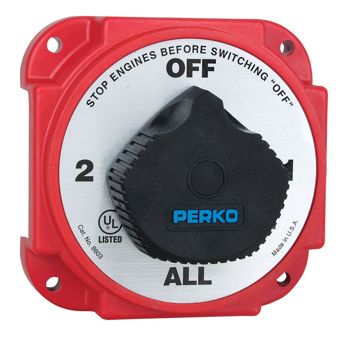 Perko Heavy Duty Battery Selector Switch wAlternator Field Disconnect 8603DP
