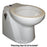 Raritan Atlantes Freedom wVortexVac  Household Style  White  Freshwater Solenoid  Smart Toilet Control  12v AVHWF01203