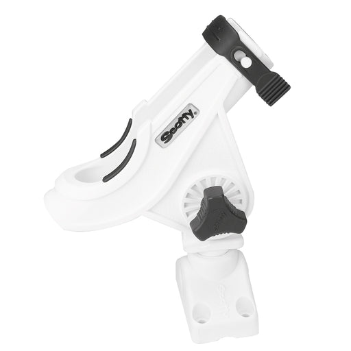 Scotty 280 Bait CasterSpinning Rod Holder w241 DeckSide Mount  White 280WH