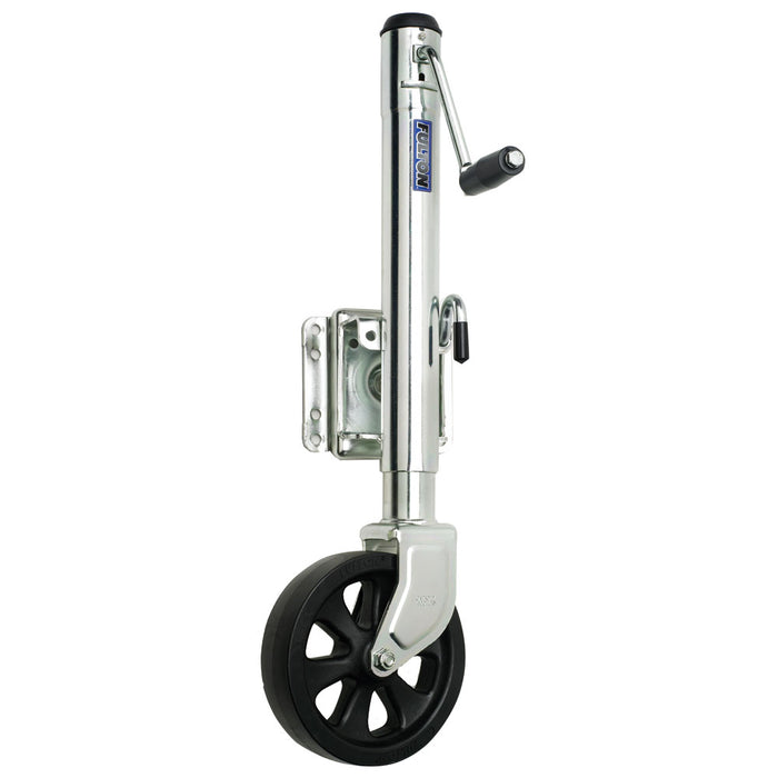 Fulton Single Wheel 1500 lbs BoltThru Swivel Jack XP15 0101