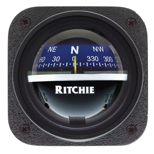 Ritchie V537B Explorer Compass  Bulkhead Mount  Blue Dial V537B