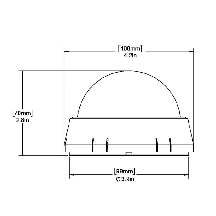Ritchie XP99W Kayaker Compass  Surface Mount  White XP99W
