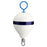 Polyform 135 CM Mooring Buoy wGalvanized Iron  White Blue Stripe CM2 WHT WSTR
