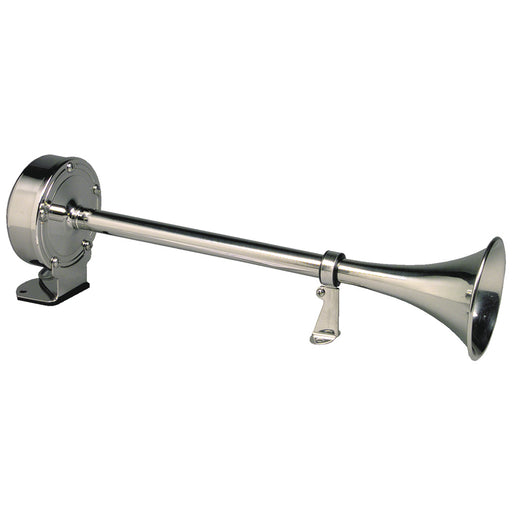 Schmitt Marine Deluxe AllStainless Single Trumpet Horn  12V 10027