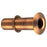 Perko 34 ThruHull Fitting wPipe Thread Bronze Extra Long  Max Hull 5 Thick 0348DP5PLB