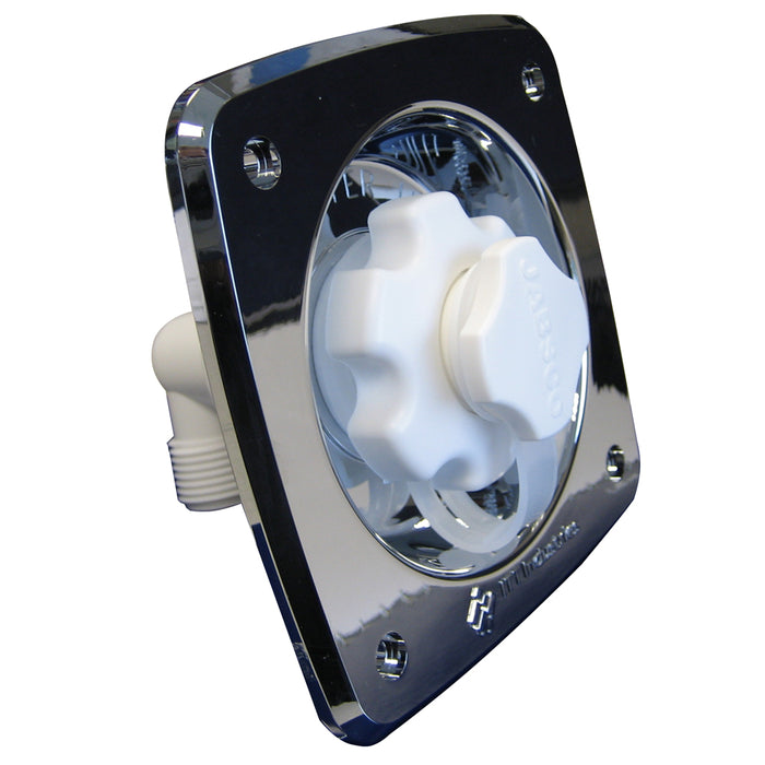 Jabsco Flush Mount Water Pressure Regulator 45psi  Chrome 444112045