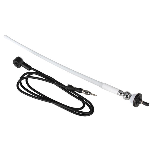 Boss Audio MRANT12W AMFM Rubber Antenna  White MRANT12W