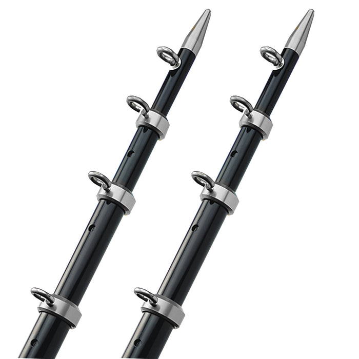 TACO 15 Telescopic Outrigger Poles HD 112  BlackSilver OT0542BKA15HD