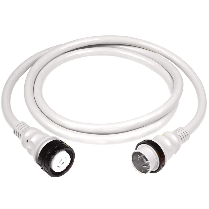 Marinco 50Amp 125250V Shore Power Cable  25  White 6152SPPW25