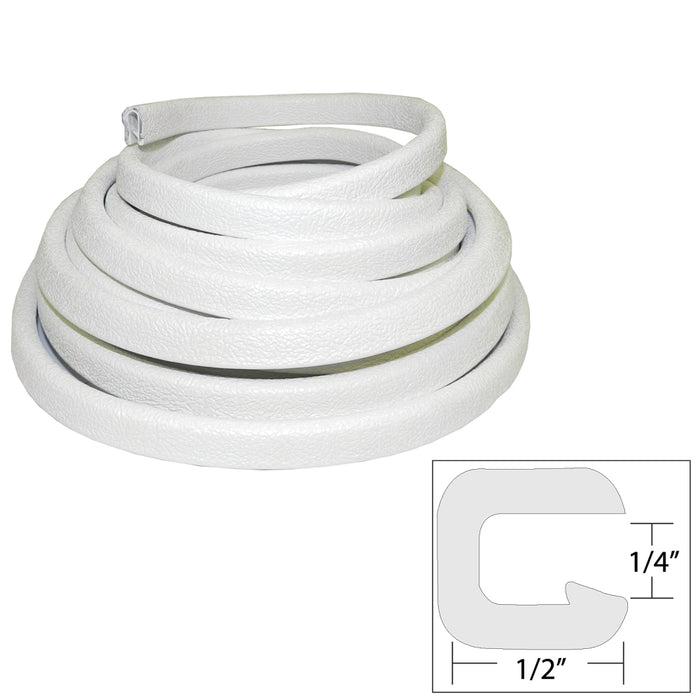 TACO Flexible Vinyl Trim  14 Opening x 12W x 25L  White V301008W251