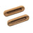 Whitecap Teak Oblong Drawer Pull  4116L  2 Pack 60124A