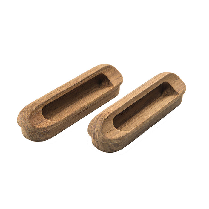 Whitecap Teak Oblong Drawer Pull  4116L  2 Pack 60124A