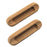 Whitecap Teak Oblong Drawer Pull  4116L  2 Pack 60124A