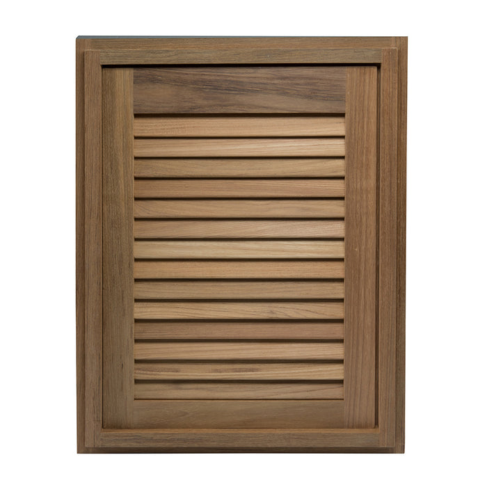 Whitecap Teak Louvered Door  Frame  Right Hand  15 x 20 60724