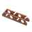 Whitecap Teak FourRod Storage Rack  Pair 60612