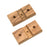 Whitecap Teak Rod Storage Rack Mounting Brackets  Pair 60609