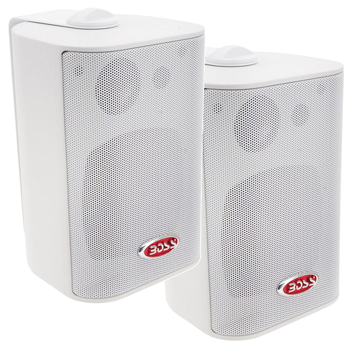 Boss Audio 4 MR43W Box Speakers  White  200W MR43W
