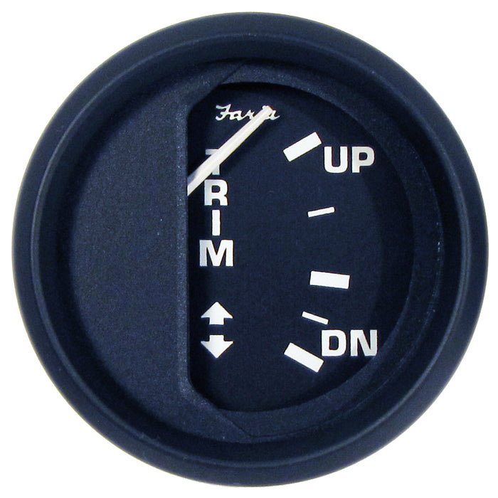 Faria Euro Black 2 Trim Gauge f Mercury  Mariner  Mercruiser  Volvo DP  Yamaha 01 and Newer 12828