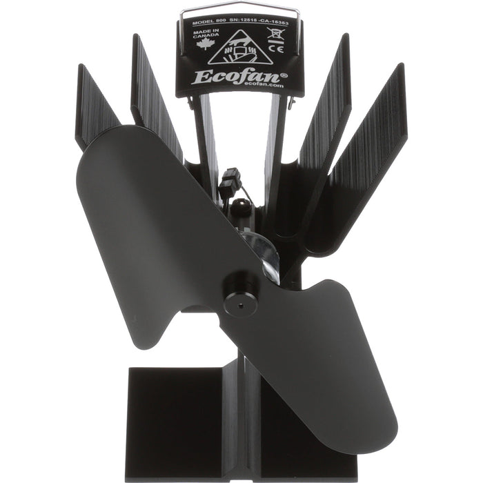 Ecofan by Caframo Original Heat Powered Stove Fan  Black Blade 800CAXBX