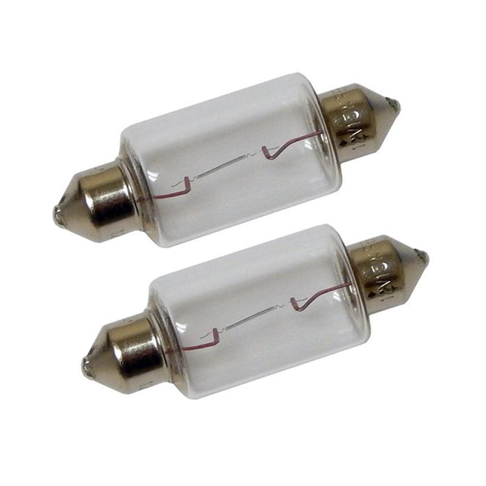 Perko Double Ended Festoon Bulbs  12V 15W 97A  Pair 0070DP1CLR