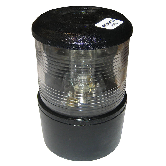 Perko Masthead Light fSail or Power Less Than 20M  12VDC  Black Base MountWhite Light 0200MB0DP1