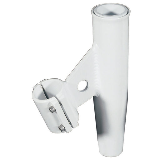 Lees ClampOn Rod Holder  White Aluminum  Vertical Mount  Fits 1900 OD Pipe RA5004WH