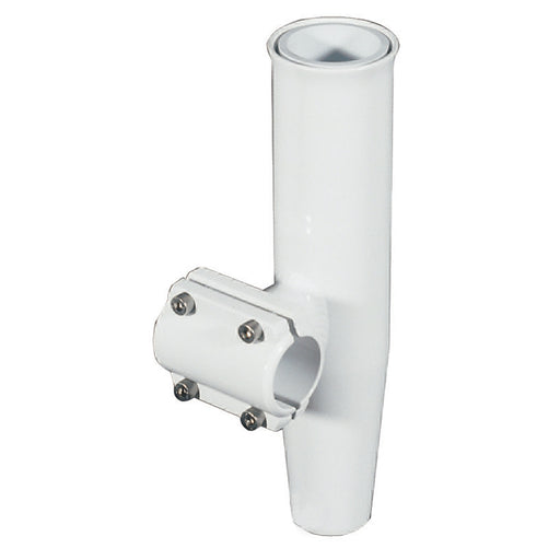 Lees ClampOn Rod Holder  White Aluminum  Horizontal Mount  Fits 1315 OD Pipe RA5202WH