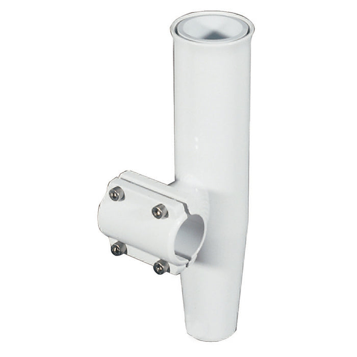 Lees ClampOn Rod Holder  White Aluminum  Horizontal Mount  Fits 1315 OD Pipe RA5202WH