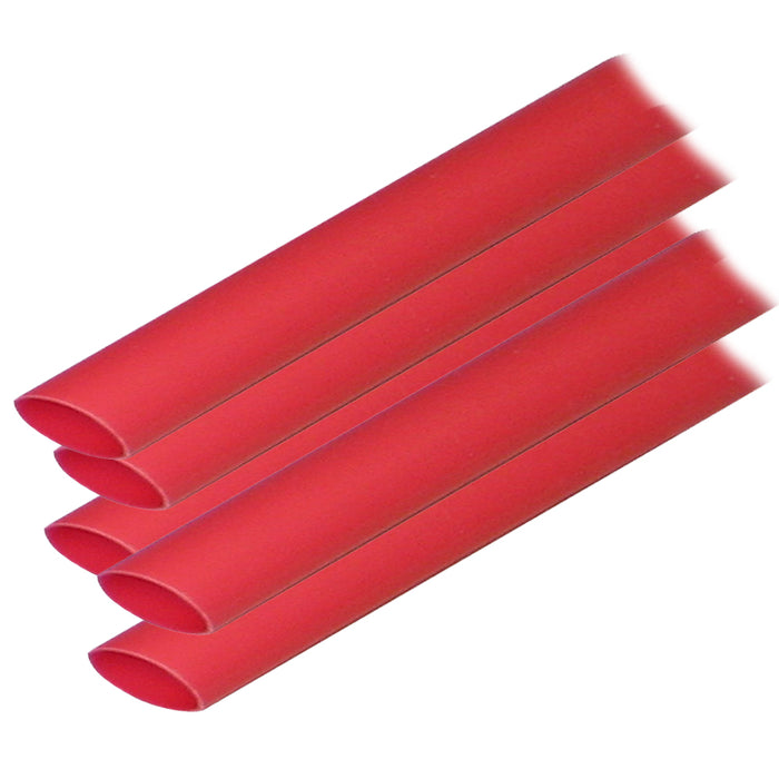 Ancor Adhesive Lined Heat Shrink Tubing ALT  12 x 12  5Pack  Red 305624