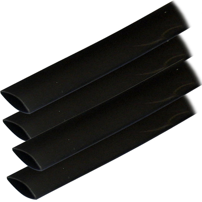 Ancor Adhesive Lined Heat Shrink Tubing ALT  34 x 6  4Pack  Black 306106