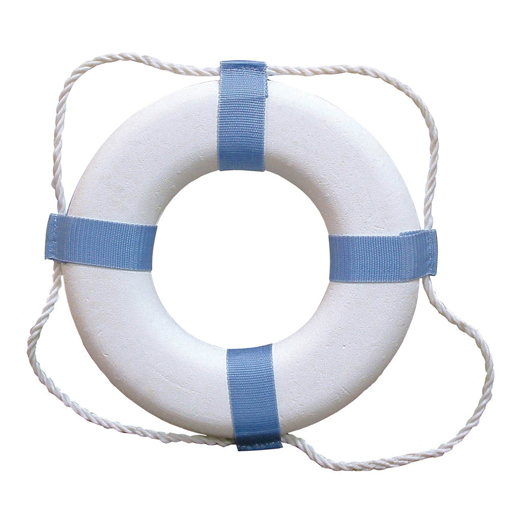 Taylor Made Decorative Ring Buoy  25  WhiteBlue  Not USCG Approved 373