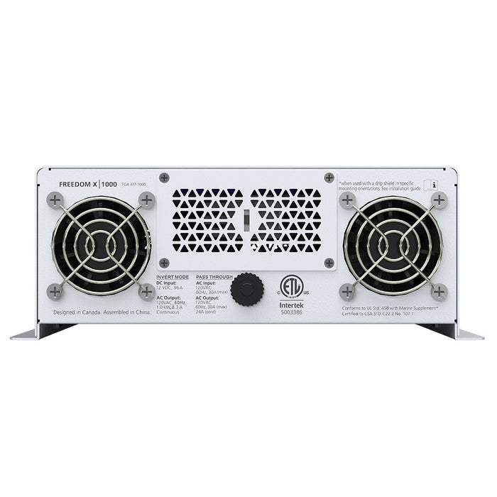 Xantrex Freedom X 1000 True Sine Wave Power Inverter  12VDC  120VAC  1000W 8171000