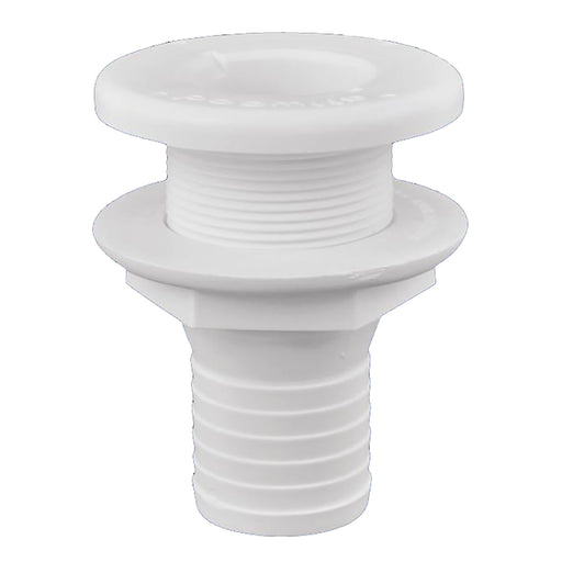 Attwood Plastic ThruHull Fitting  112  White 38753