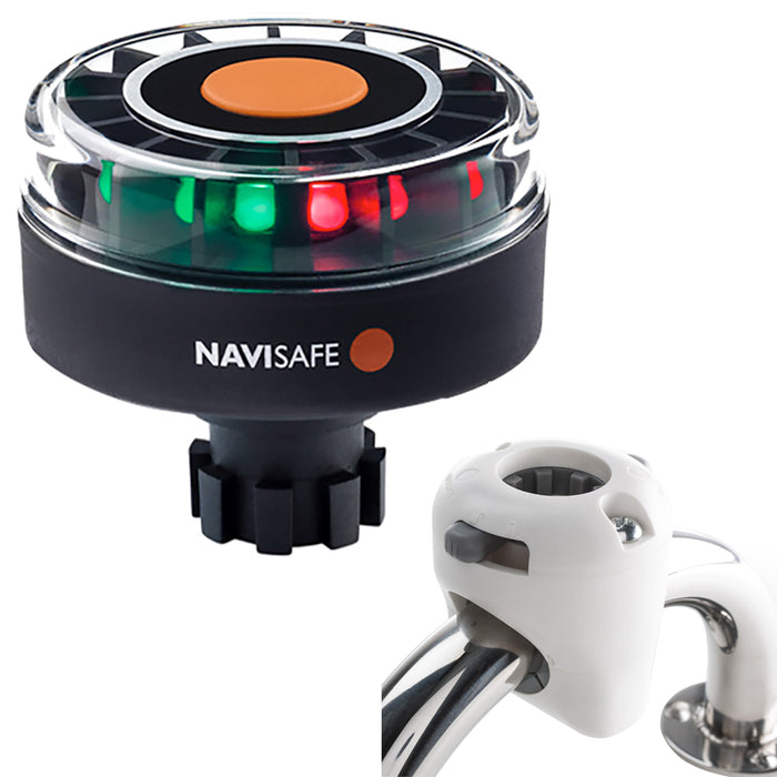 Navisafe Navilight Tricolor 2NM wNavibolt Base  Rail Mount  White 342KIT3